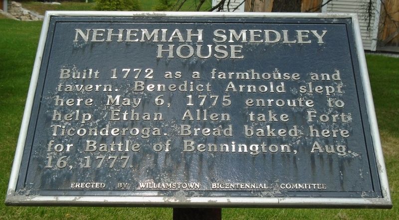 Nehemiah Smedley House Marker image. Click for full size.