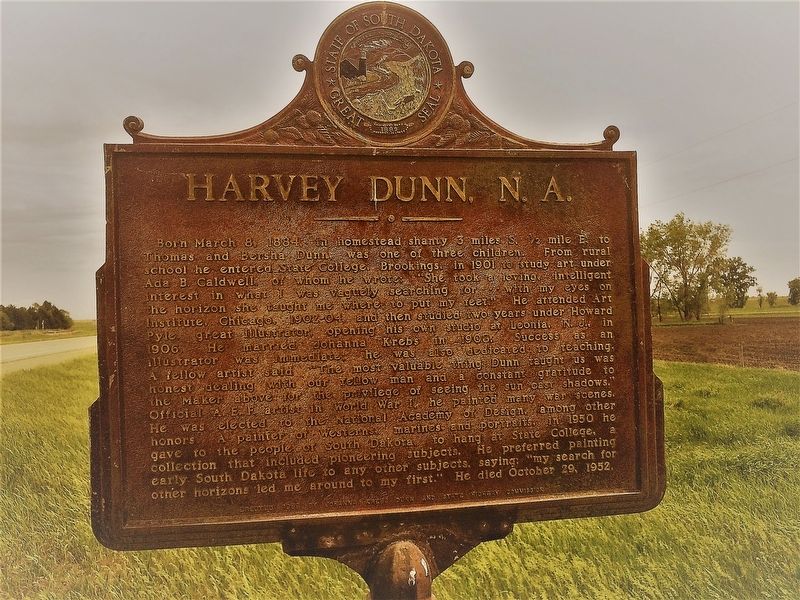 Harvey Dunn, N.A. Marker image. Click for full size.