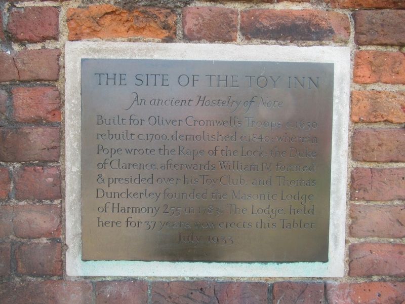 Site of the Toy Inn Marker image. Click for full size.