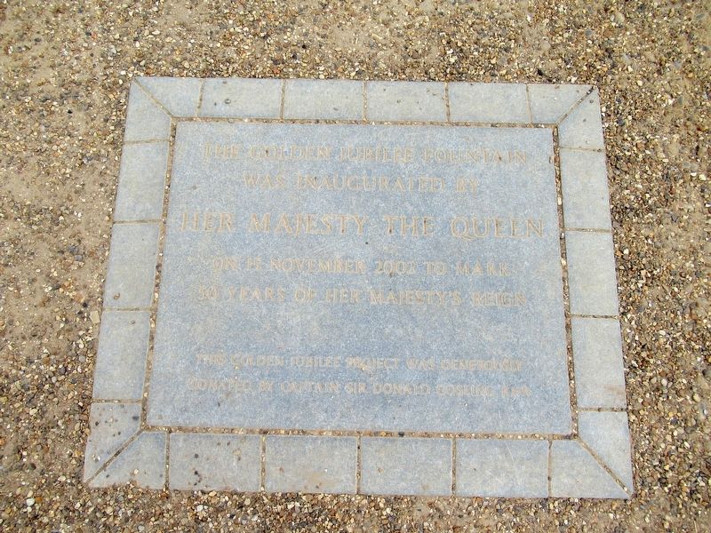 Golden Jubilee Fountain Marker image. Click for full size.
