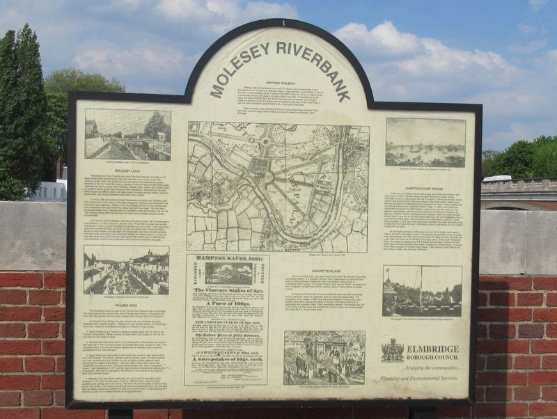 Molesey Riverbank Marker image. Click for full size.