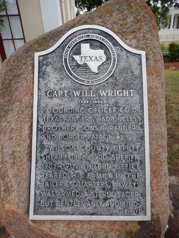 Capt. Will Wright Marker image. Click for full size.