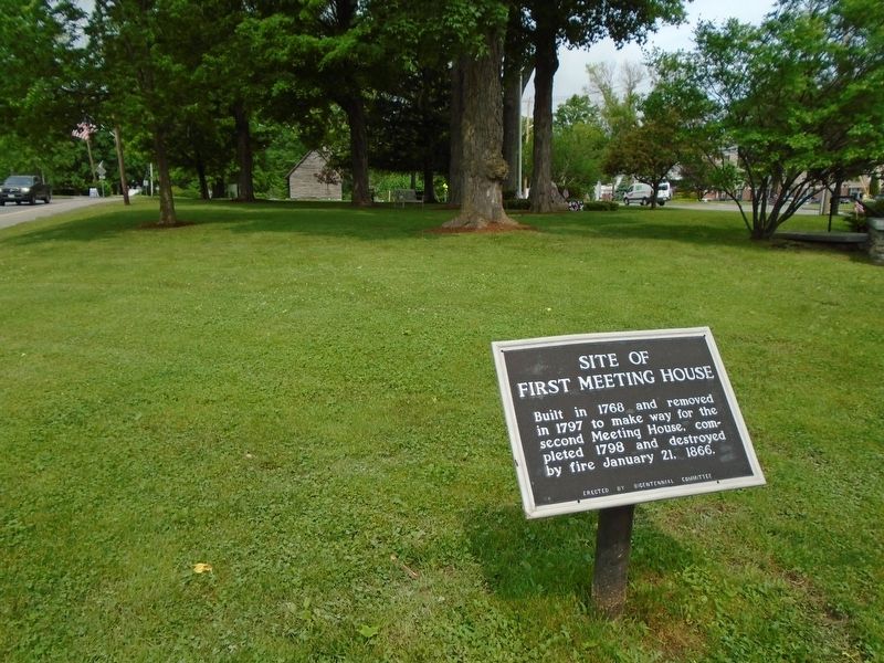 Site of First Meeting House Marker image. Click for full size.