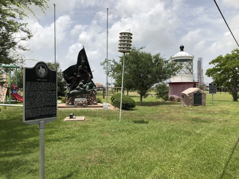 City of Sabine and Sabine Pass Marker image. Click for full size.