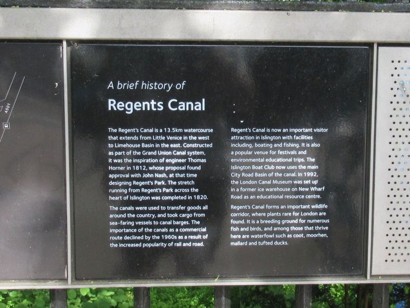 Regents Canal Marker image. Click for full size.
