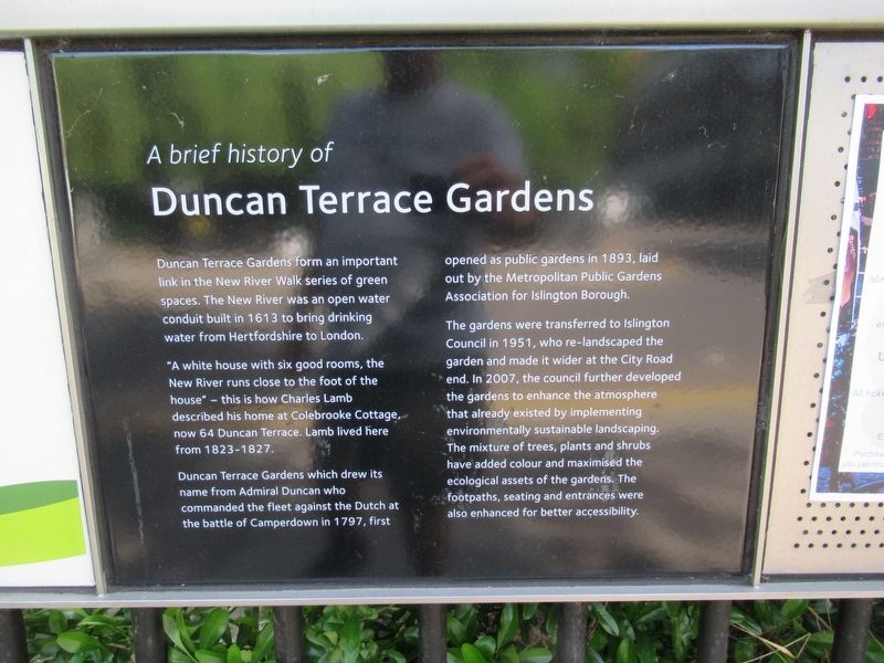 Duncan Terrace Gardens Marker image. Click for full size.