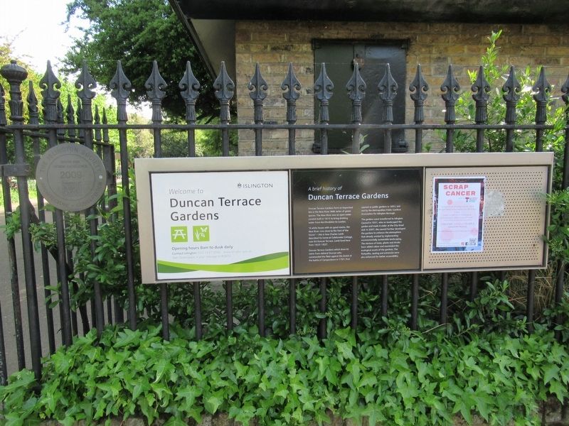 Duncan Terrace Gardens Marker image. Click for full size.