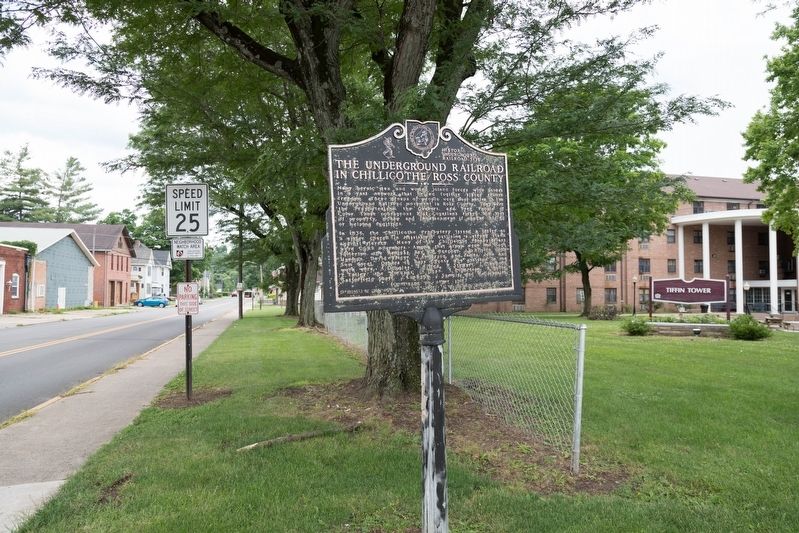 The Underground Railroad in Chillicothe/Ross County Marker. Click for full size. The Underground Railroad in Chillicothe/Ross County Marker image. Click for full size.