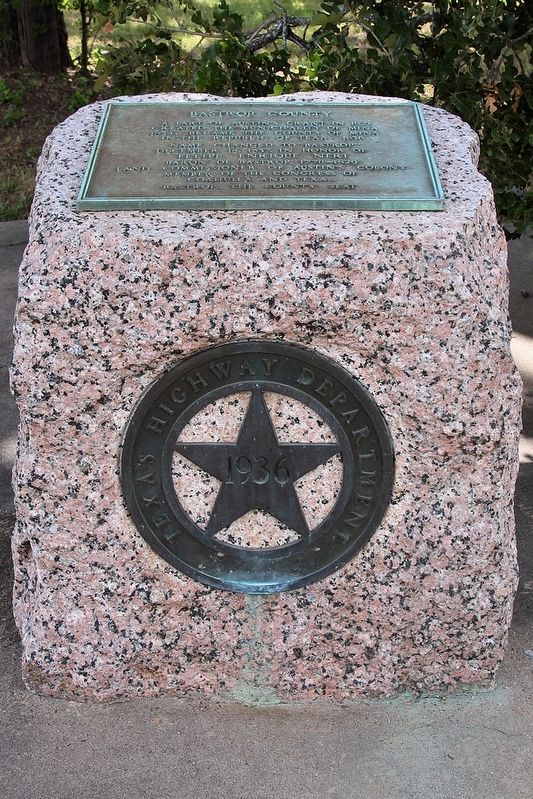 Full View of Bastrop County Highway Marker image. Click for full size.
