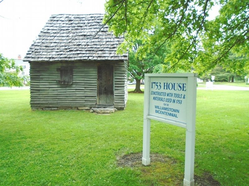 1753 House and Marker image. Click for full size.