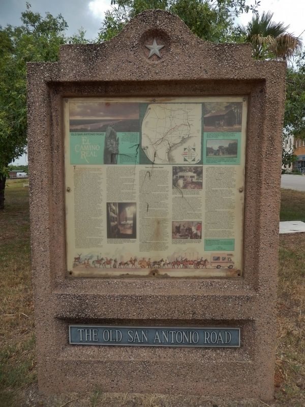 The Old San Antonio Road Marker. Click for full size. The Old San Antonio Road Marker image. Click for full size.