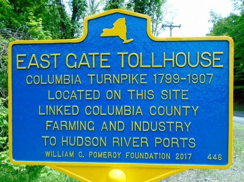 East Gate Tollhouse Marker image. Click for full size.