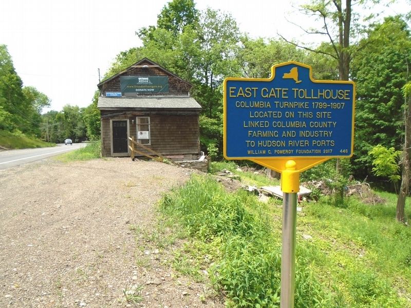 East Gate Tollhouse and Marker image. Click for full size.