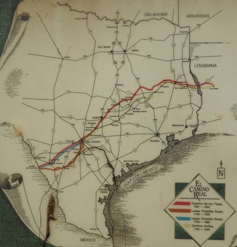 The Old San Antonio Road (<i>map detail</i>) image. Click for full size.