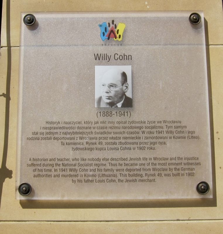 Willy Cohn Marker image. Click for full size.