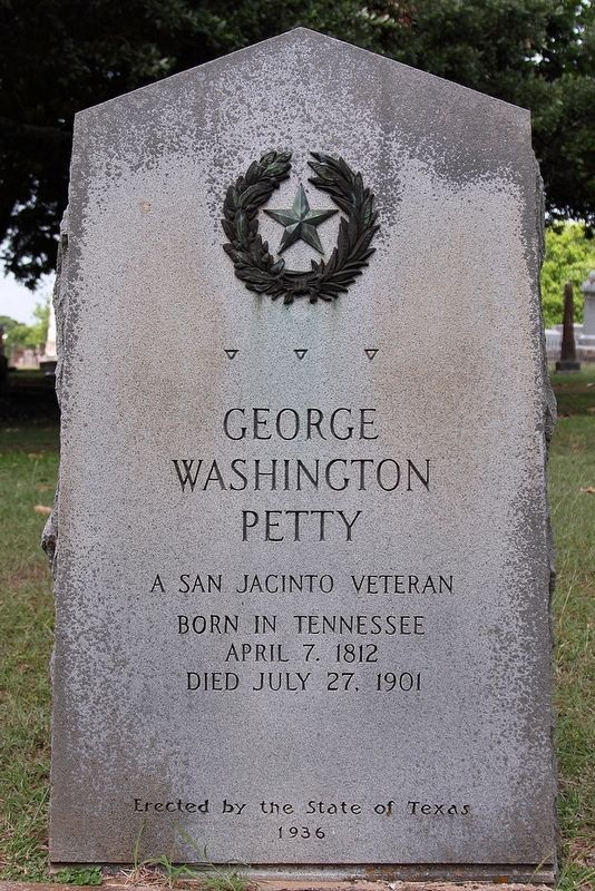 George Washington Petty Marker image. Click for full size.