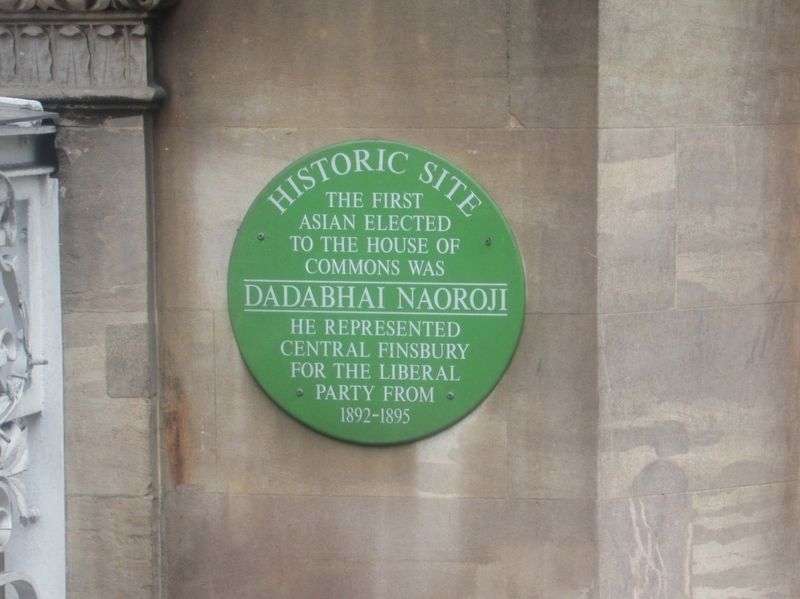 Dadabhai Naoroji Marker. Click for full size. Dadabhai Naoroji Marker image. Click for full size.