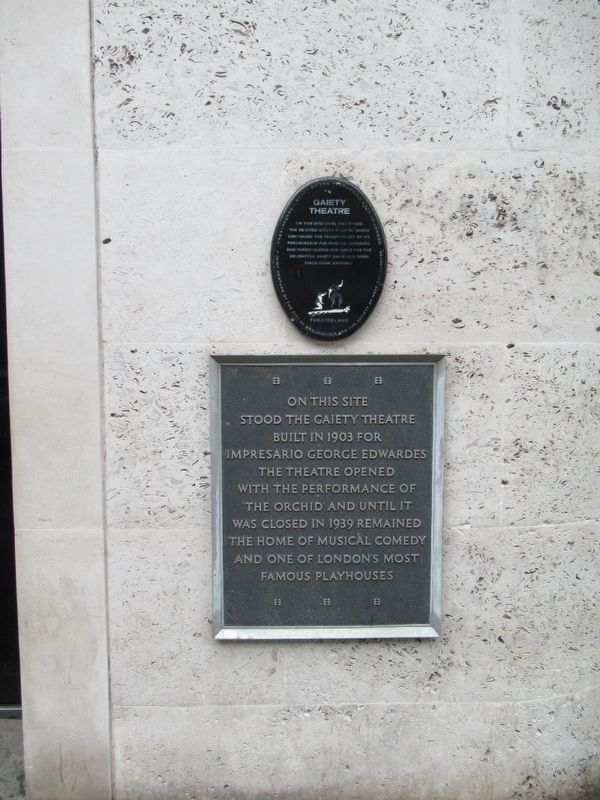 Gaiety Theatre Markers. Click for full size. Gaiety Theatre Markers image. Click for full size.