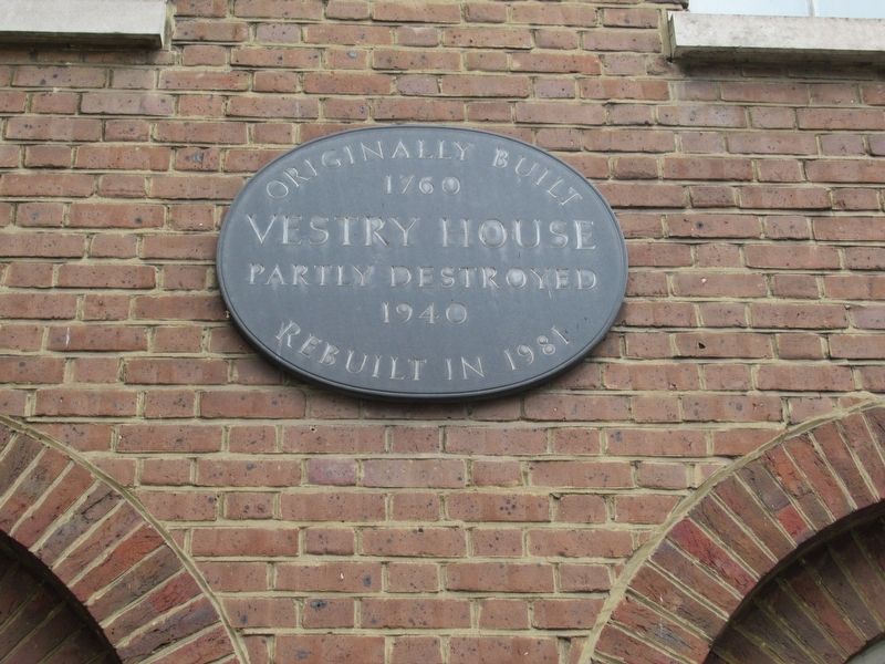 Vestry House Marker image. Click for full size.