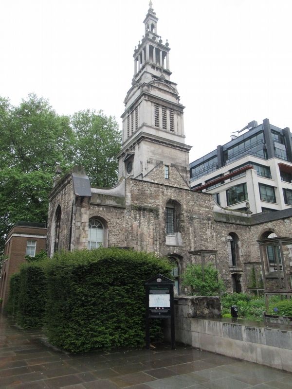 Christchurch Greyfriars Garden Marker image. Click for full size.