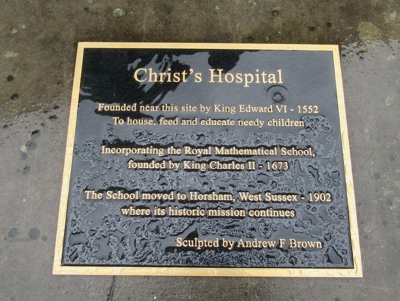 Christ’s Hospital Marker. Click for full size. Christ’s Hospital Marker image. Click for full size.