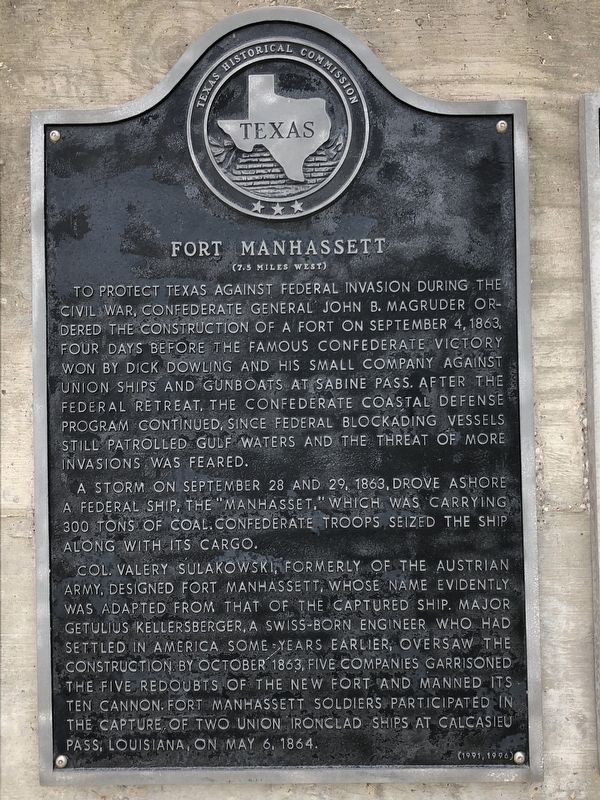 Fort Manhassett Marker image. Click for full size.