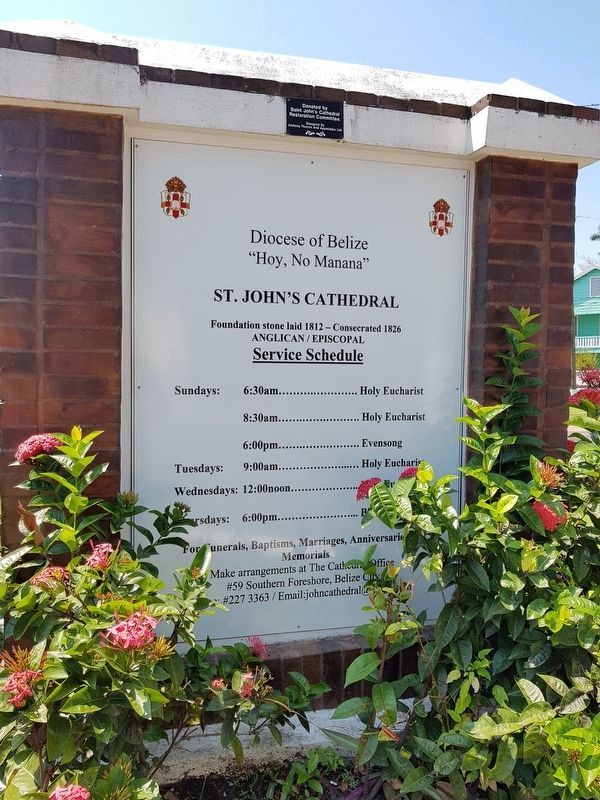 Saint John's Anglican Cathedral sign image. Click for full size.