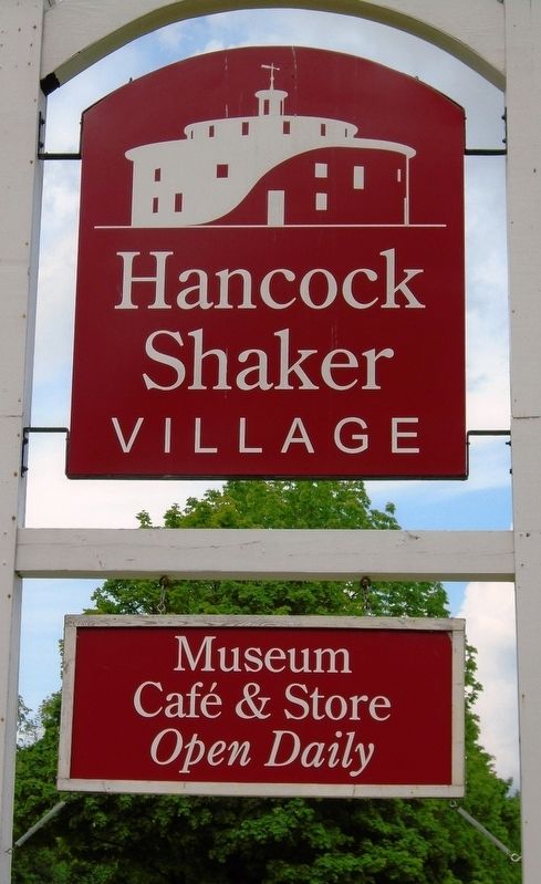 Hancock Shaker Village Sign image. Click for full size.