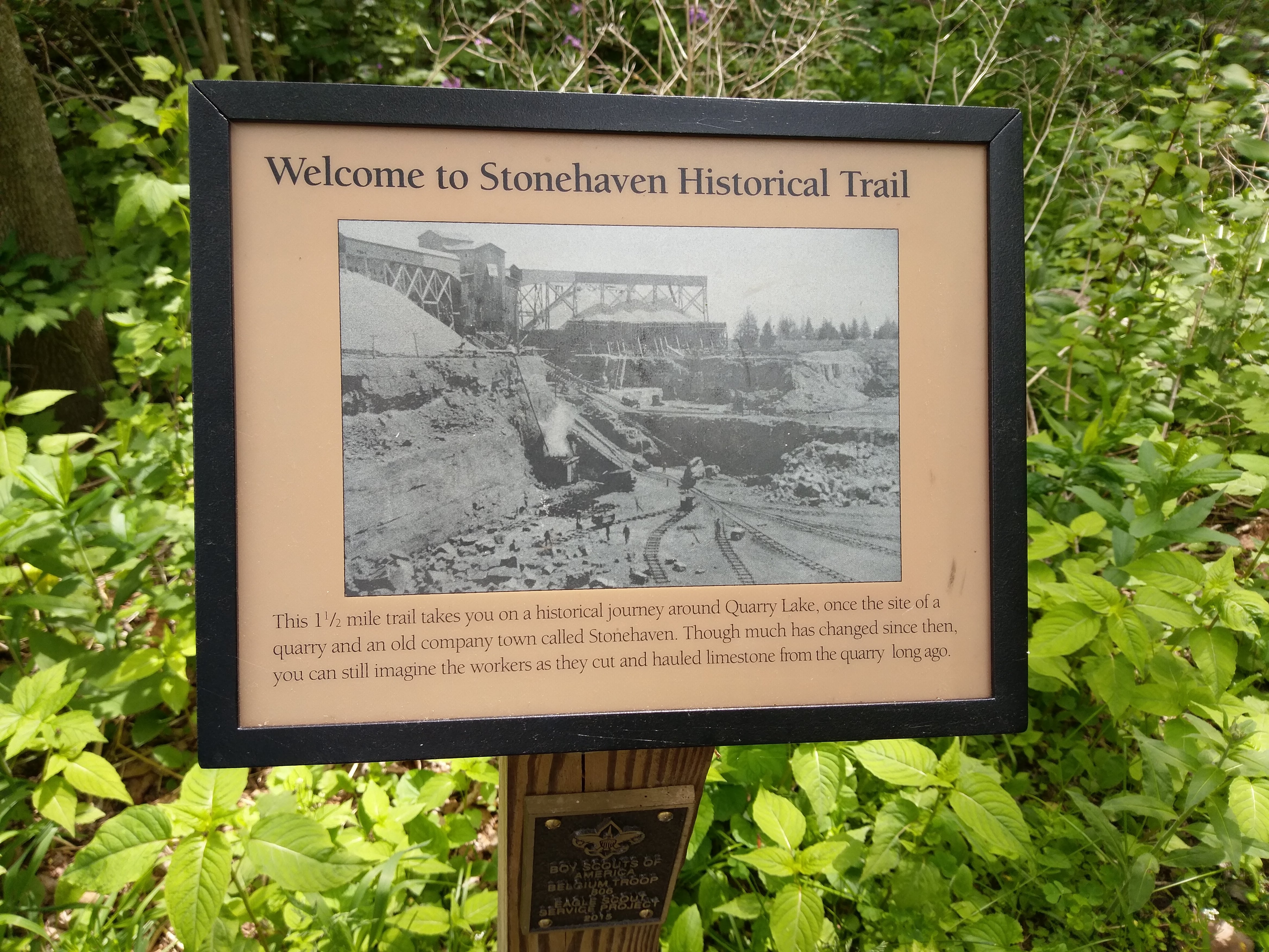 Stonehaven Historical Trail Marker
