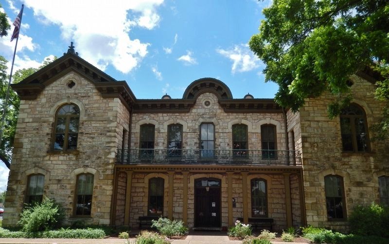 Gillespie County Courthouse, Fredericksburg, TX (Designed by Alfred Giles, 1881). Click for full size. Gillespie County Courthouse, Fredericksburg, TX (Designed by Alfred Giles, 1881) image. Click for full size.