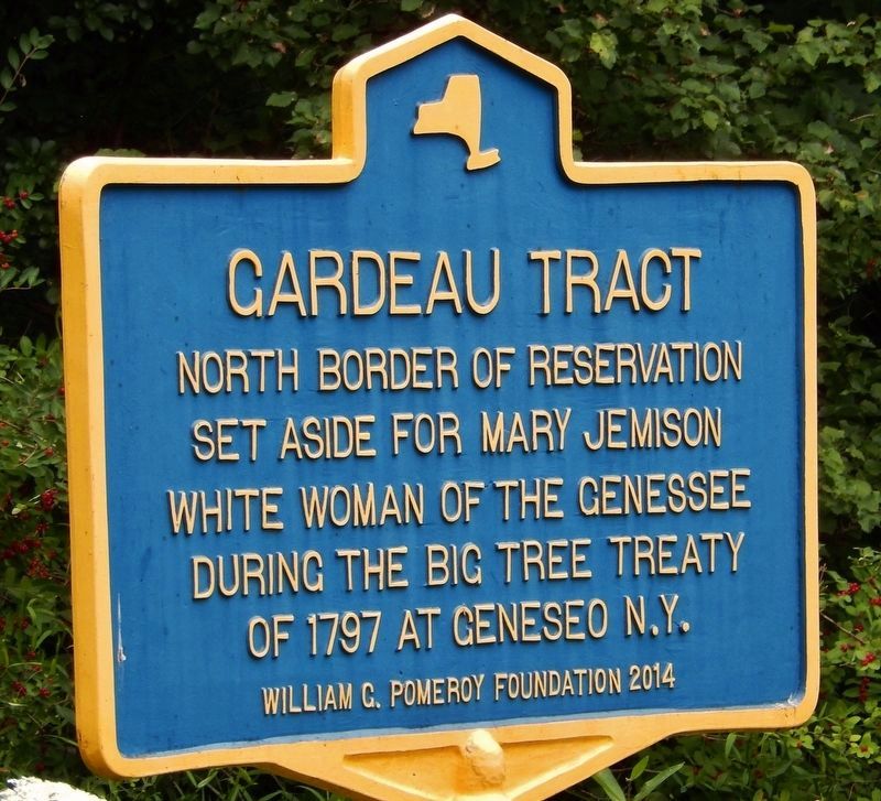 Gardeau Tract (North Border) Marker. Click for full size. Gardeau Tract (North Border) Marker image. Click for full size.