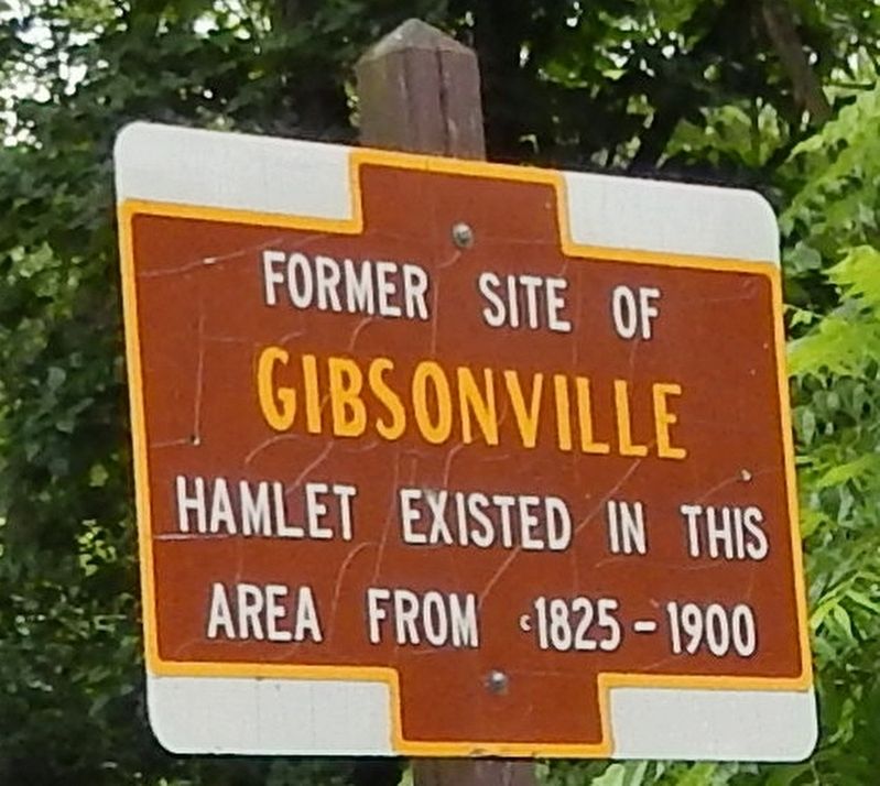 Former Site of Gibsonville Marker. Click for full size. Former Site of Gibsonville Marker image. Click for full size.