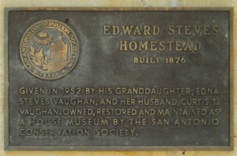 Steves Homestead Plaque image. Click for full size.