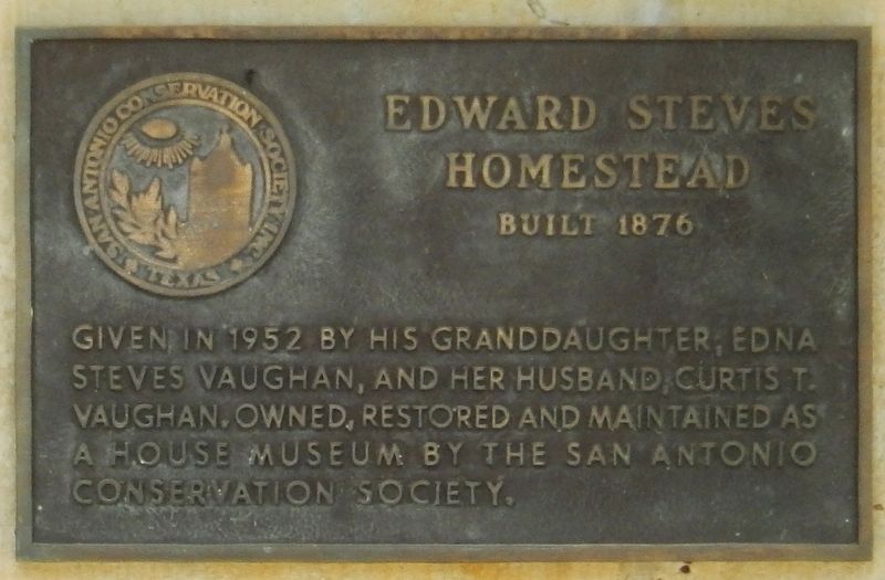 Steves Homestead Plaque. Click for full size. Steves Homestead Plaque image. Click for full size.