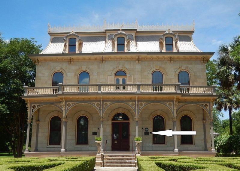 Old Edward Steves House (<i>front view; marker visible just right of entrance</i>). Click for full size. Old Edward Steves House (<i>front view; marker visible just right of entrance</i>) image. Click for full size.
