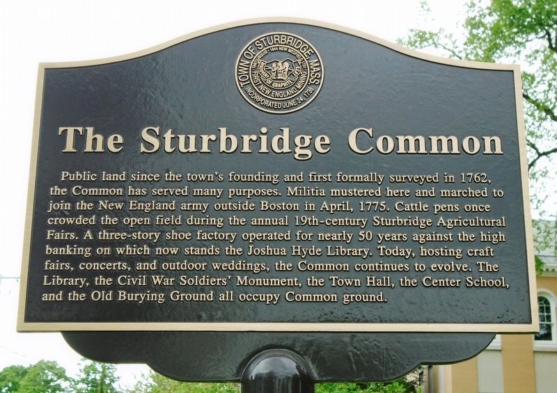 The Sturbridge Common Marker image. Click for full size.