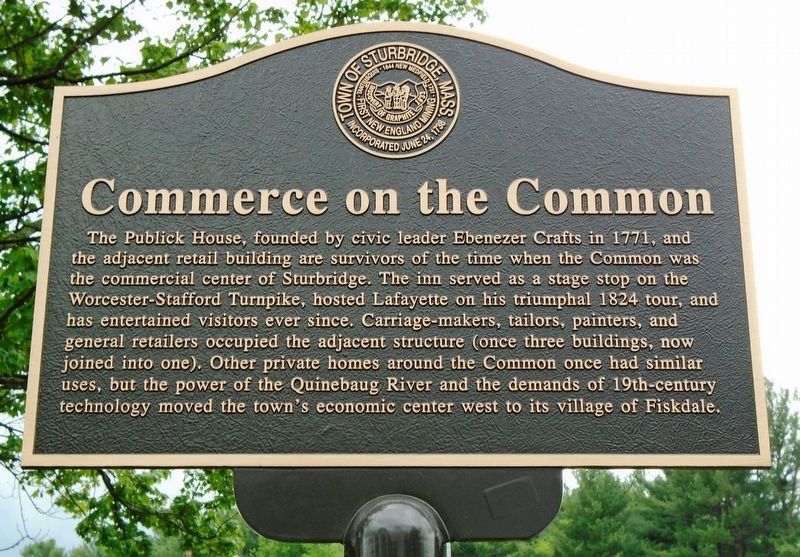 Commerce on the Common Marker image. Click for full size.