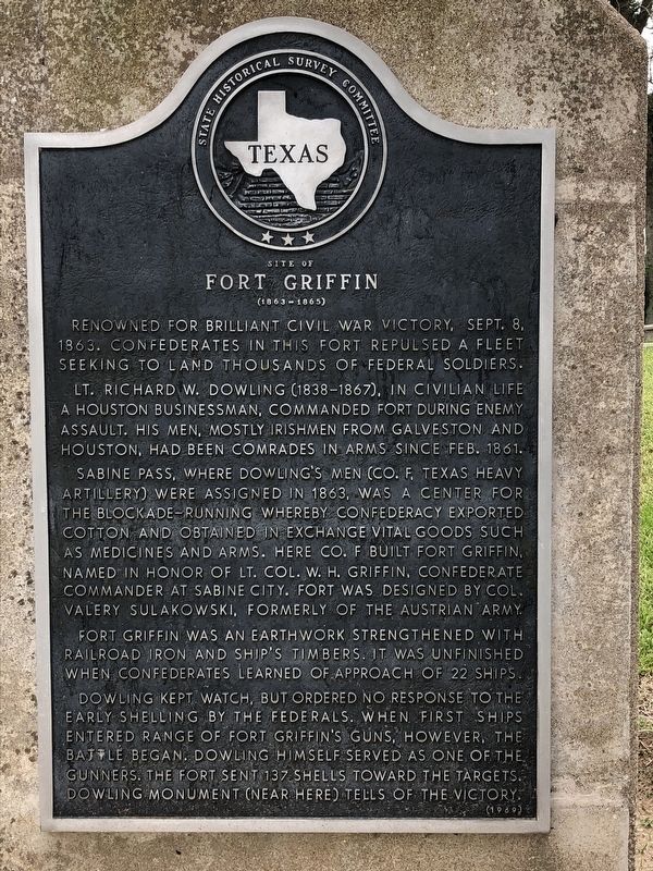 Site of Fort Griffin Marker. Click for full size. Site of Fort Griffin Marker image. Click for full size.