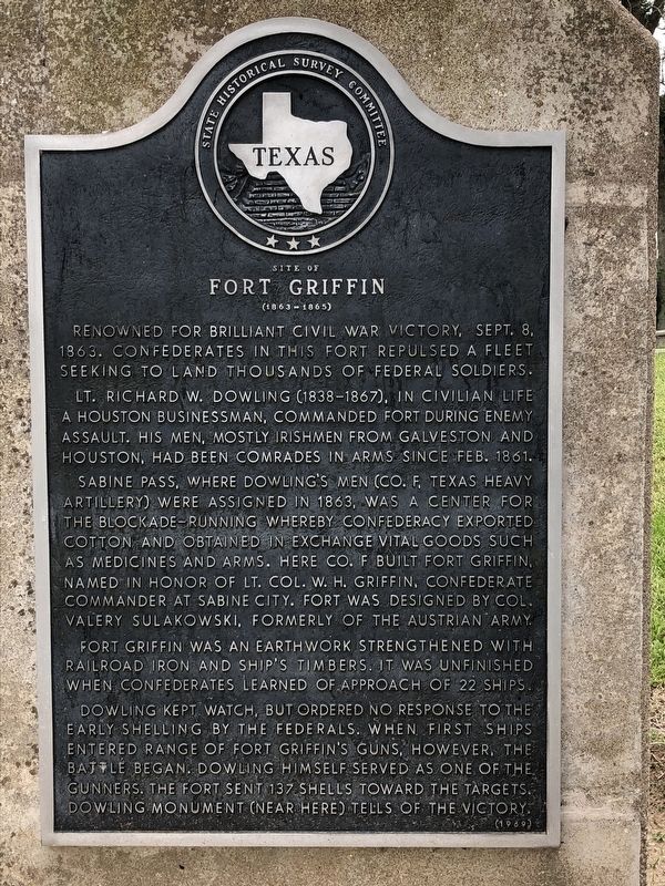 Site of Fort Griffin Marker image. Click for full size.