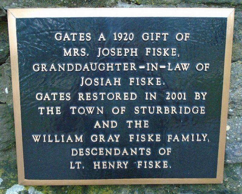 The Old Burial Ground Gates Marker image. Click for full size.