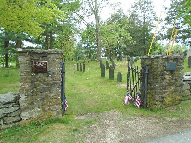 The Old Burial Ground and Markers. Click for full size. The Old Burial Ground and Markers image. Click for full size.