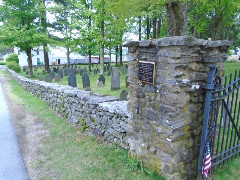 The Old Burial Ground Wall. Click for full size. The Old Burial Ground Wall image. Click for full size.