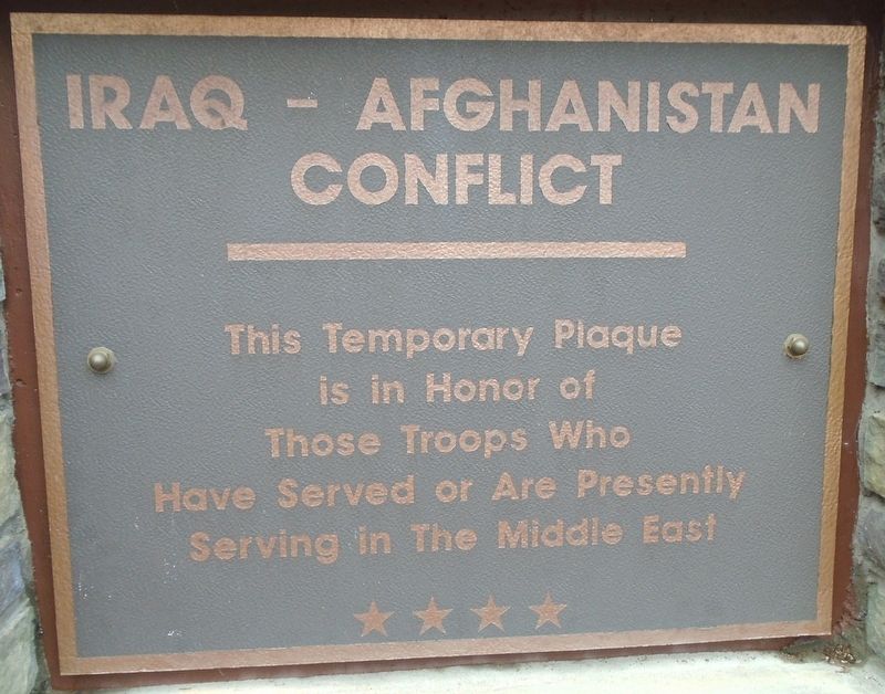 Sturbridge Honor Roll - Iraq and Afghanistan. Click for full size. Sturbridge Honor Roll - Iraq and Afghanistan image. Click for full size.
