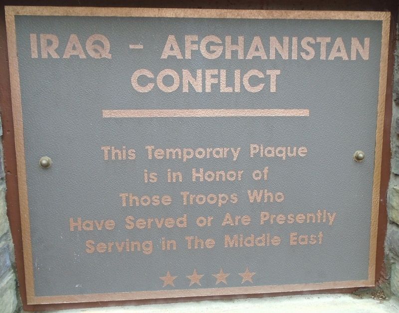 Sturbridge Honor Roll - Iraq and Afghanistan image. Click for full size.