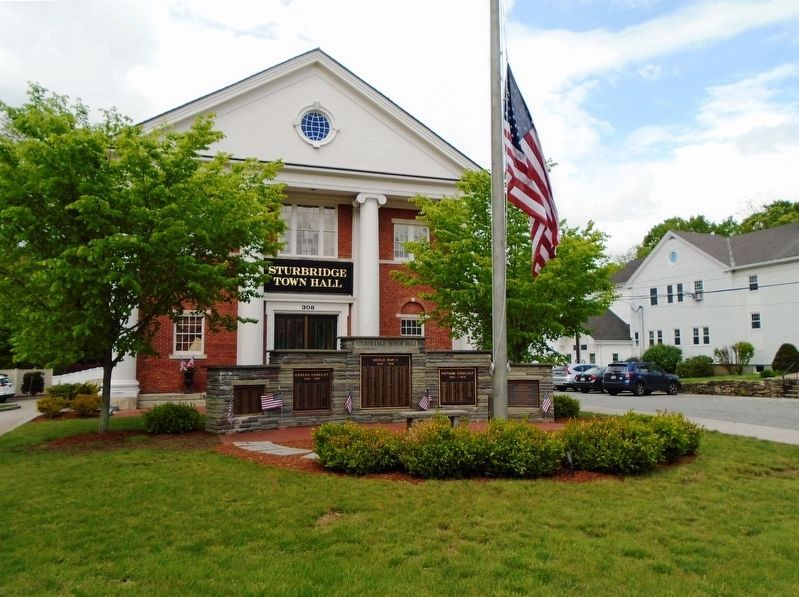 Sturbridge Honor Roll War Memorial. Click for full size. Sturbridge Honor Roll War Memorial image. Click for full size.