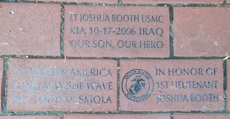 Sturbridge Honor Roll War Memorial Booth Memorial Pavers image. Click for full size.
