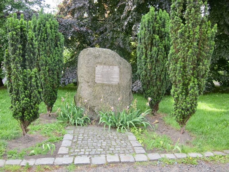 Opole Third Reich Victims Memorial Marker - Wide View image. Click for full size.