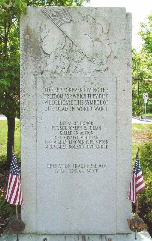 War Memorial. Click for full size. War Memorial image. Click for full size.