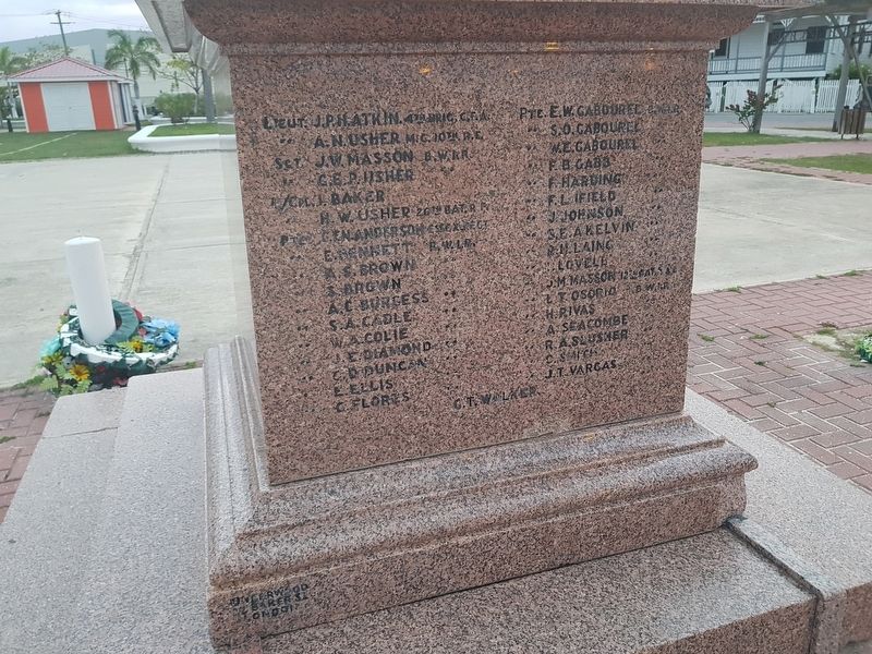 Belize National World War I Cenotaph Marker image. Click for full size.