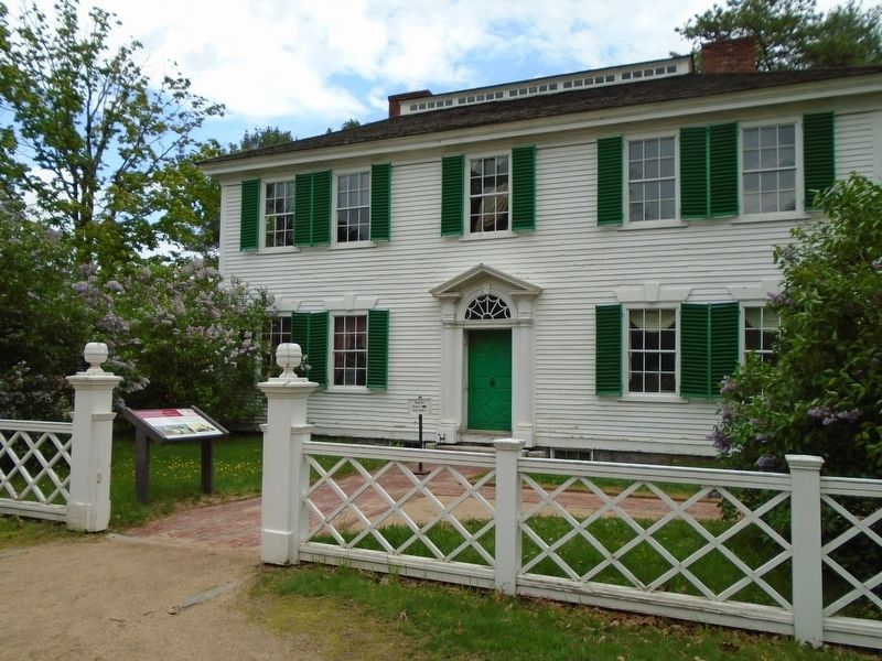 The Architectural Style of the Salem Towne House Marker and House image. Click for full size.